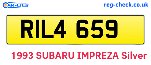 RIL4659 are the vehicle registration plates.