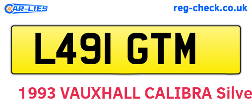 L491GTM are the vehicle registration plates.