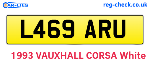 L469ARU are the vehicle registration plates.