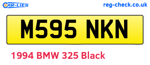 M595NKN are the vehicle registration plates.