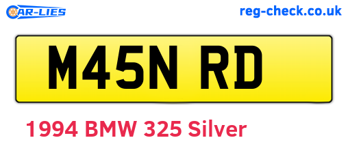 M45NRD are the vehicle registration plates.