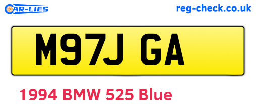 M97JGA are the vehicle registration plates.