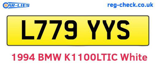 L779YYS are the vehicle registration plates.