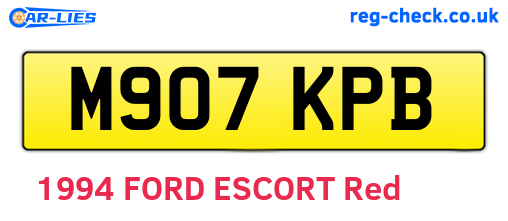 M907KPB are the vehicle registration plates.