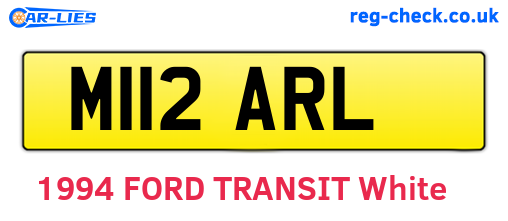 M112ARL are the vehicle registration plates.