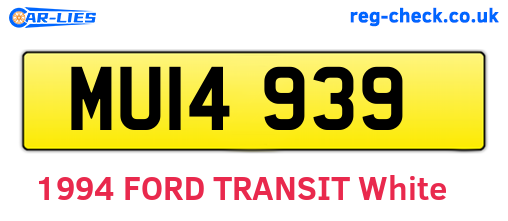 MUI4939 are the vehicle registration plates.