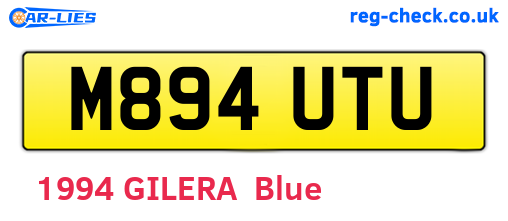 M894UTU are the vehicle registration plates.