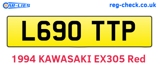 L690TTP are the vehicle registration plates.