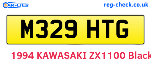 M329HTG are the vehicle registration plates.
