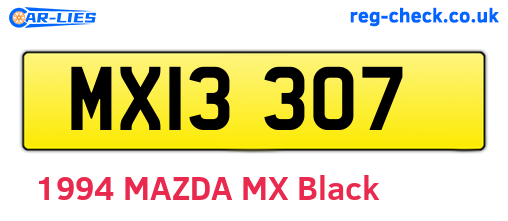 MXI3307 are the vehicle registration plates.