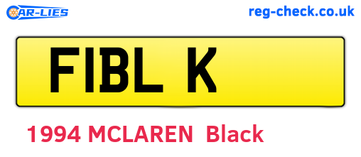 F1BLK are the vehicle registration plates.