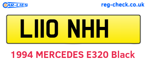 L110NHH are the vehicle registration plates.