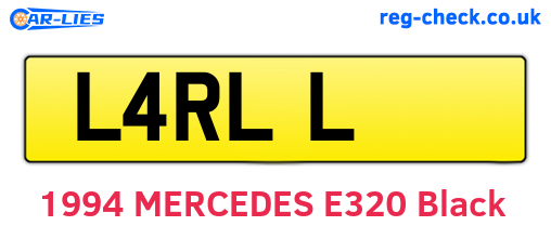 L4RLL are the vehicle registration plates.