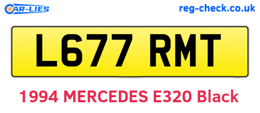 L677RMT are the vehicle registration plates.