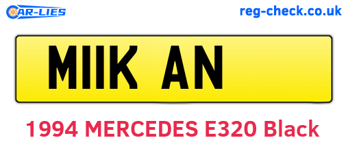 M11KAN are the vehicle registration plates.