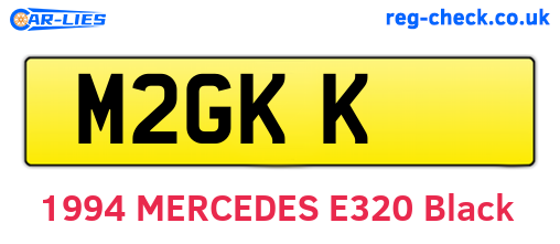 M2GKK are the vehicle registration plates.