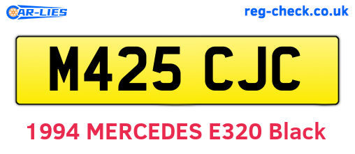 M425CJC are the vehicle registration plates.