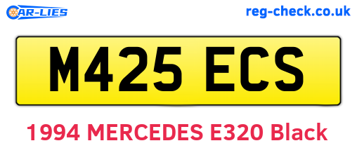 M425ECS are the vehicle registration plates.