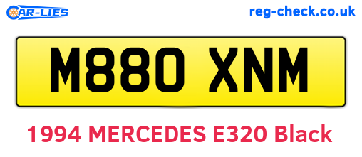 M880XNM are the vehicle registration plates.