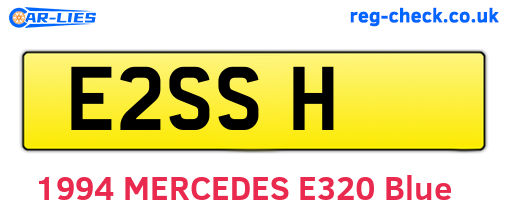 E2SSH are the vehicle registration plates.