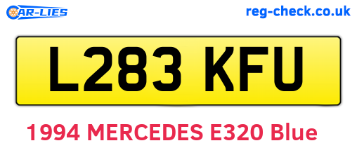 L283KFU are the vehicle registration plates.