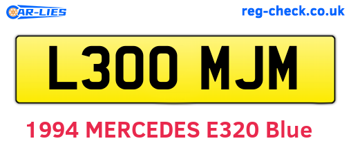 L300MJM are the vehicle registration plates.