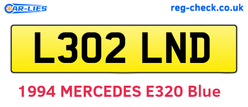 L302LND are the vehicle registration plates.