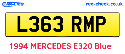 L363RMP are the vehicle registration plates.