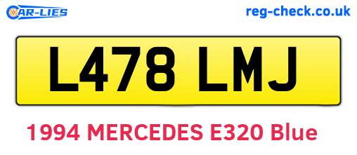 L478LMJ are the vehicle registration plates.