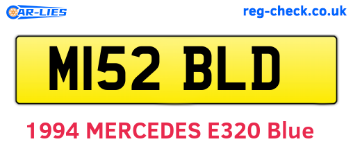 M152BLD are the vehicle registration plates.