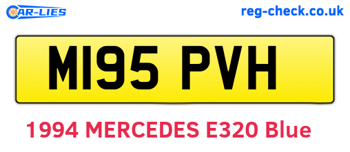 M195PVH are the vehicle registration plates.