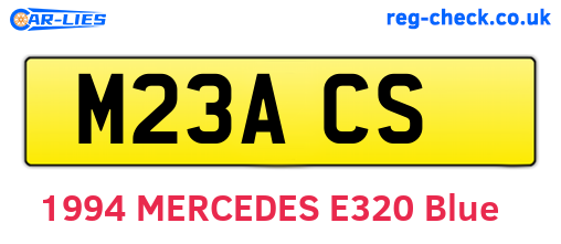 M23ACS are the vehicle registration plates.