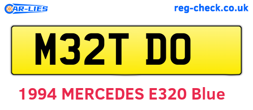 M32TDO are the vehicle registration plates.