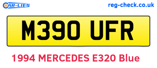 M390UFR are the vehicle registration plates.