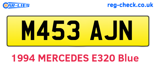 M453AJN are the vehicle registration plates.
