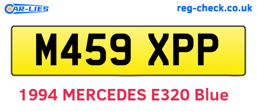 M459XPP are the vehicle registration plates.