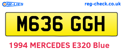 M636GGH are the vehicle registration plates.