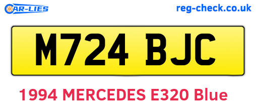 M724BJC are the vehicle registration plates.