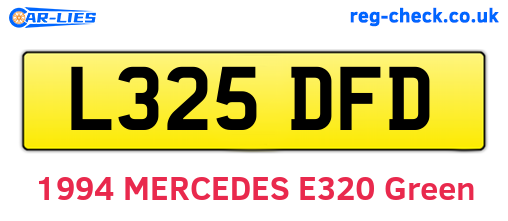 L325DFD are the vehicle registration plates.
