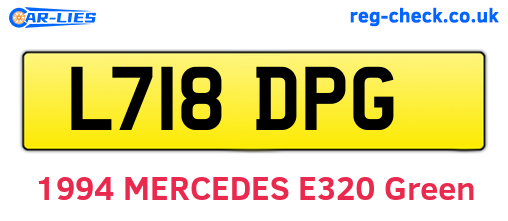 L718DPG are the vehicle registration plates.