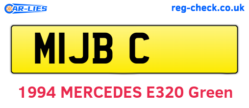 M1JBC are the vehicle registration plates.