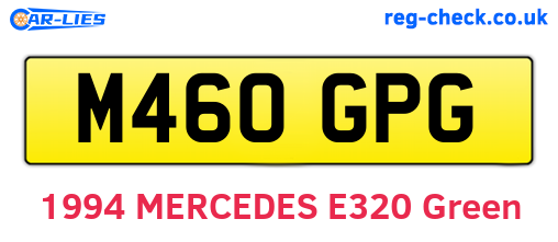 M460GPG are the vehicle registration plates.