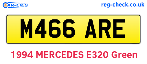 M466ARE are the vehicle registration plates.