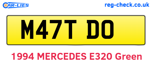 M47TDO are the vehicle registration plates.
