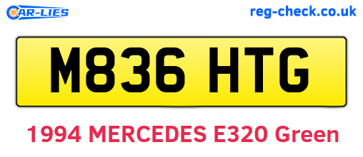 M836HTG are the vehicle registration plates.