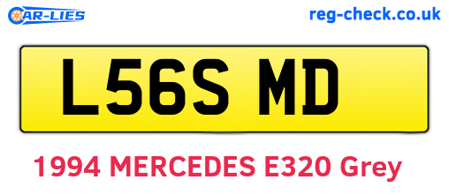 L56SMD are the vehicle registration plates.
