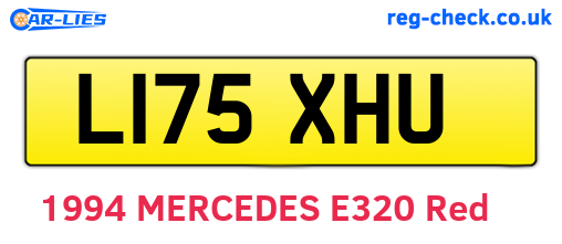 L175XHU are the vehicle registration plates.