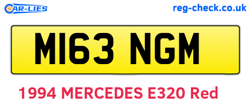 M163NGM are the vehicle registration plates.
