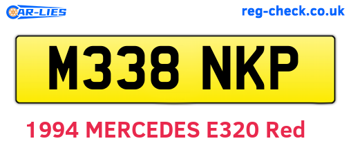 M338NKP are the vehicle registration plates.