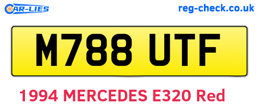 M788UTF are the vehicle registration plates.